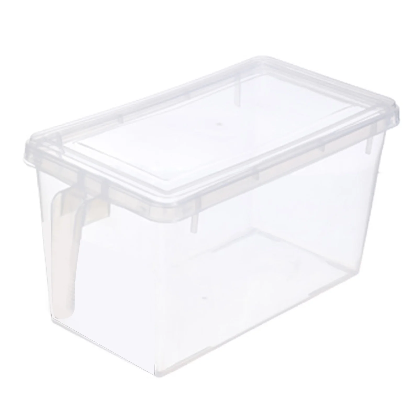 

Fridge Food Box Transparent Rectangular Stackable Refrigerator Food Storage Container With Lid Handle