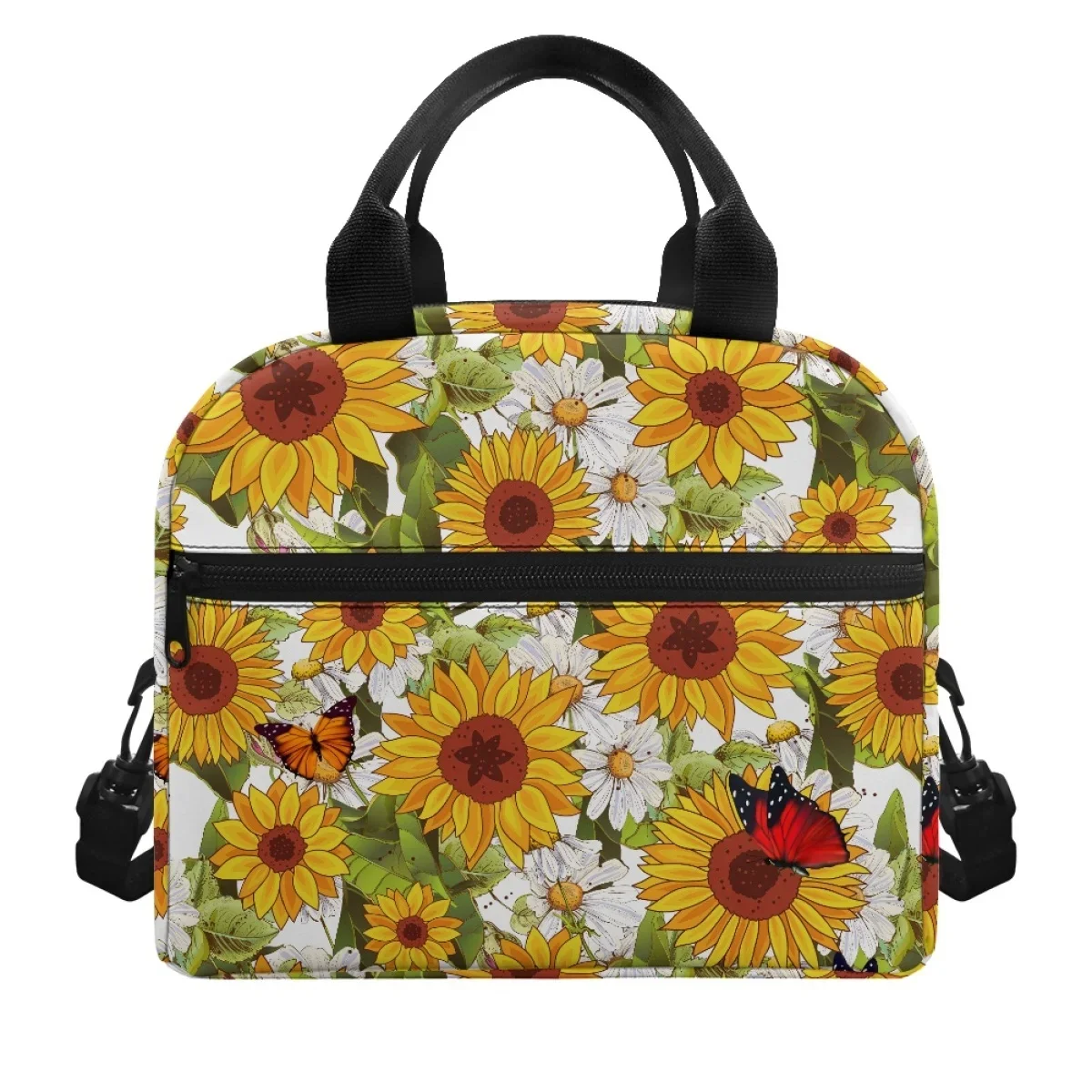 Sunflower Blossom Lunch Box Utility Ladies Handy Lunch Boxes School Handy Leakproof Thermal Lunchbox Camping