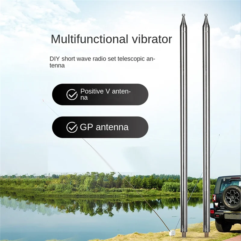A26P BD7IBI 5,2 м из нержавеющей стали, тяга антенны для HF радио, положительная V-антенна, антенна GP, DIY интерфейсная антенна M10
