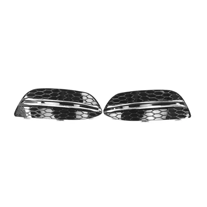#77B (Chrome)Chrome Front Bumper Grille Fog Light Cover Trims for Mercedes Benz,Automotive Parts & Accessories