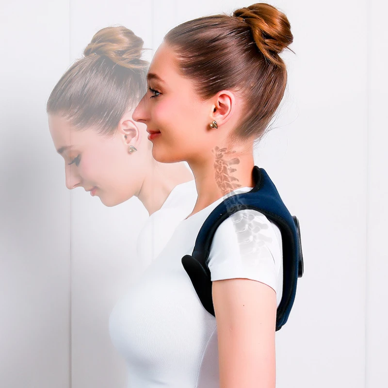 Back correction Portable Warm Compress Shoulder Brace Ergonomic Posture Corrector Adjustable Straps  anti-hunchback