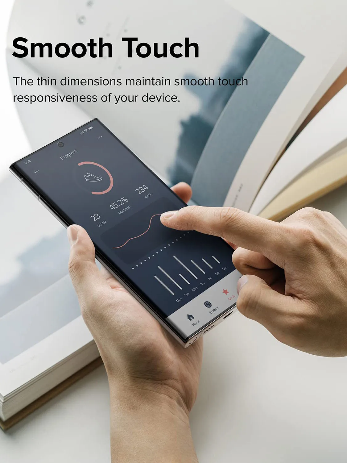 JMUYTOP Screen Protector for Samsung Galaxy S22/S23 Plus/Ultra - 2 Pack 5