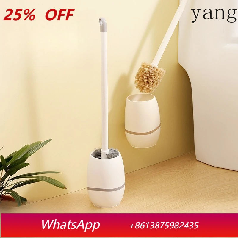 

LTT Creative Bathroom Thickened Plastic Toilet Brush Set with Base Toilet Cleaning Brush