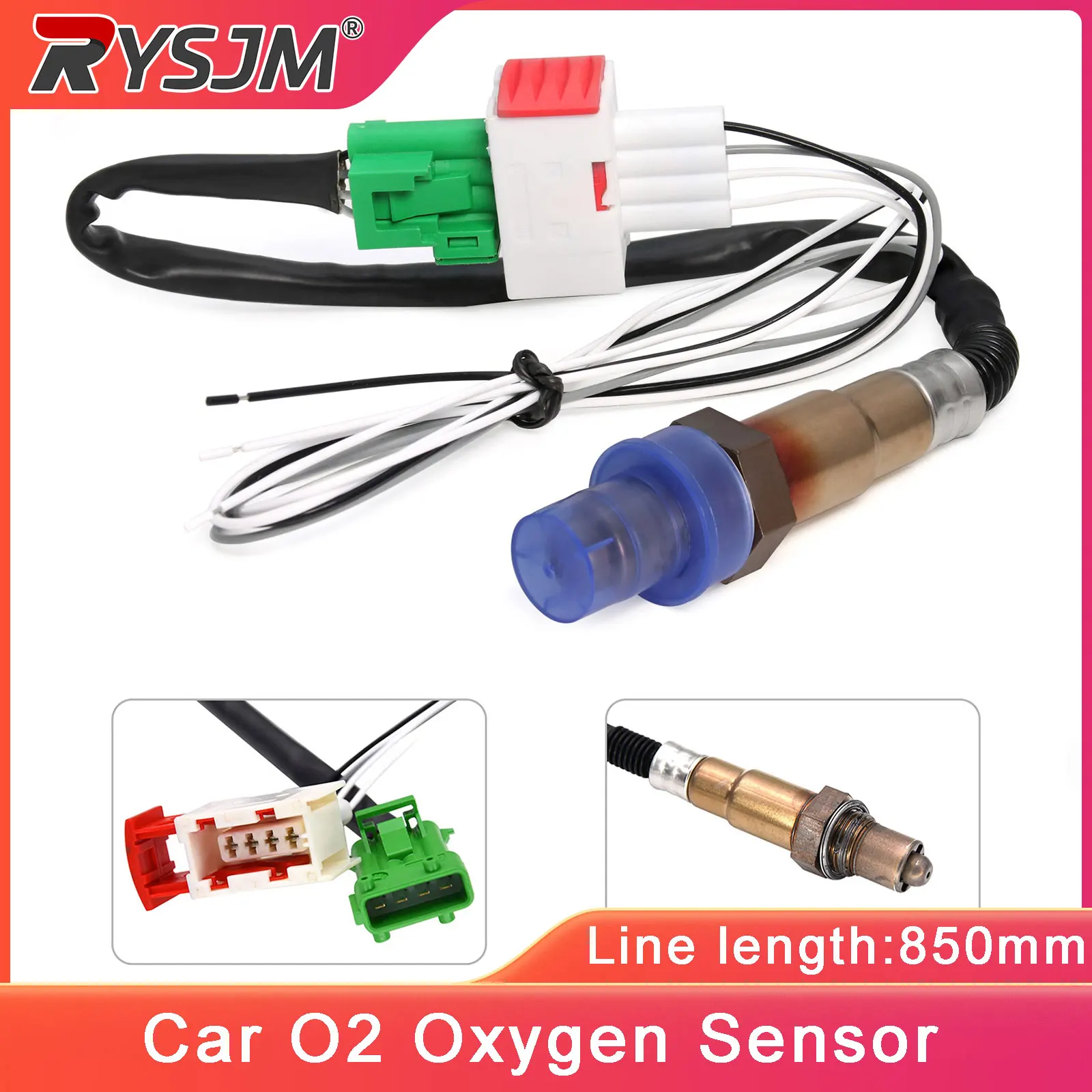 12V Car O2 Oxygen Sensor Universal Digital Gauge Oxygen Sensor fit For Geely Emgrand CITROEN FIAT PEUGEOT