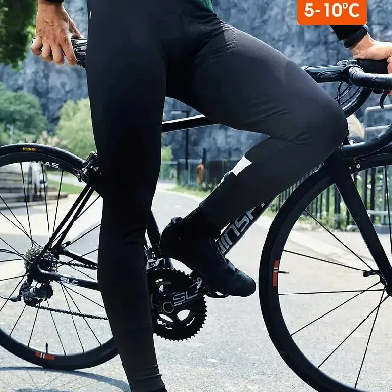 Lameda-Fleece Cycling Trousers for Men, Warm Bib, Mtb Bike Trousers, Double Bib, Winter Pants, New