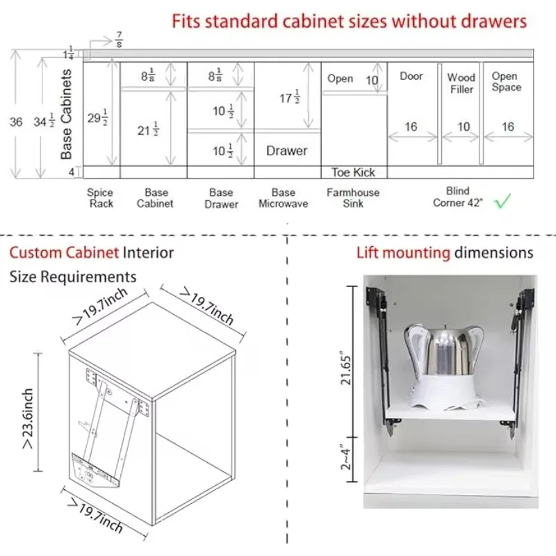NewHidden With Spring Rack Storage Lifting Automatic Kitchen Up Hinge Cabinet System Mechanical Telescopic Lift Shelf For Mixer