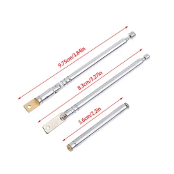 Radio Antenna Telescopic Antenna 5 Sections Inner Pin Connector M2.5 For FM Radio Remote Control Aerial 56mm To 178mm 5248-5 1PC