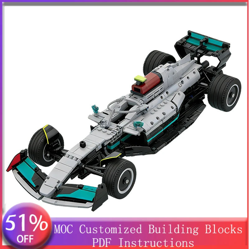 

2477 деталей, гоночный белый автомобиль с ручным переключением передач, модульный конструктор MOC, развивающая игрушка для детей, простой креативный набор для самостоятельной сборки, подарок на день рождения