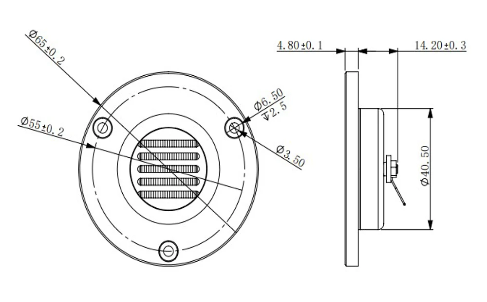 2 sztuk 1.5 Cal wstążka głośnik wysokotonowy głośnik 30W 4/8ohm Hifi głośnik wysokotonowy AMT transformator ruchu powietrza planarny głośnik wysokotonowy samochodu DIY Home