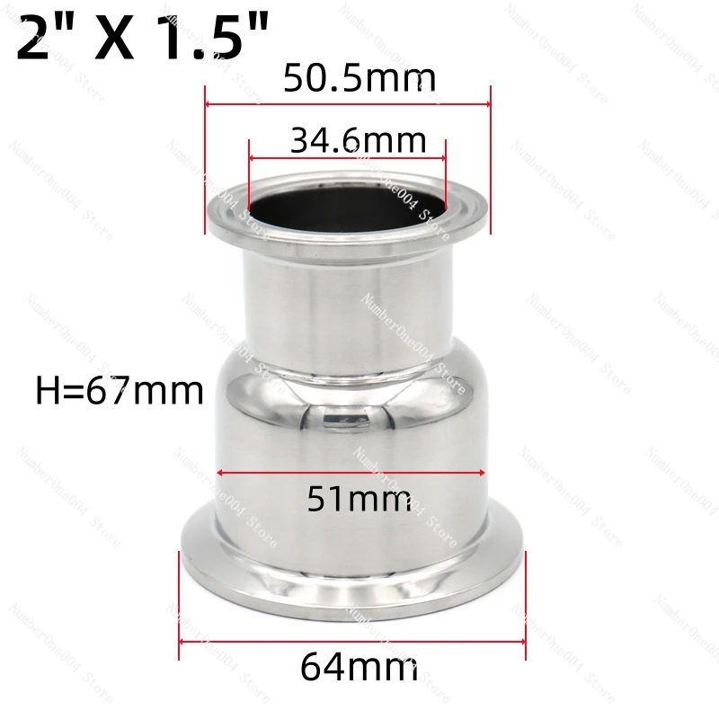 Applicable To Sanitary Grade 304 Stainless Steel Head Type Size Head Bowl Type Quick Loading Chuck Joint Variable