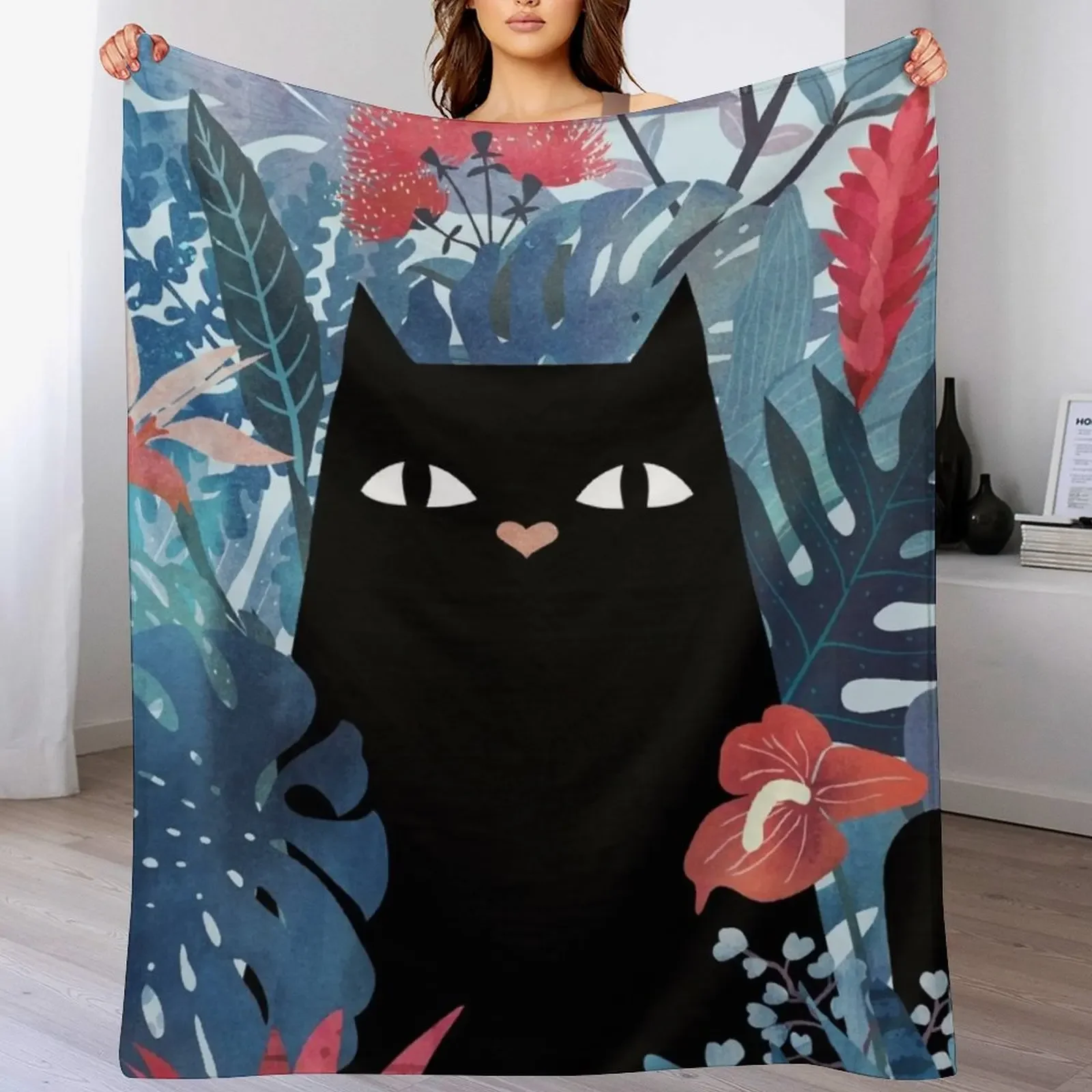 

Popoki (Blue Version) Throw Blanket Sofa Quilt Shaggy Luxury for babies Blankets