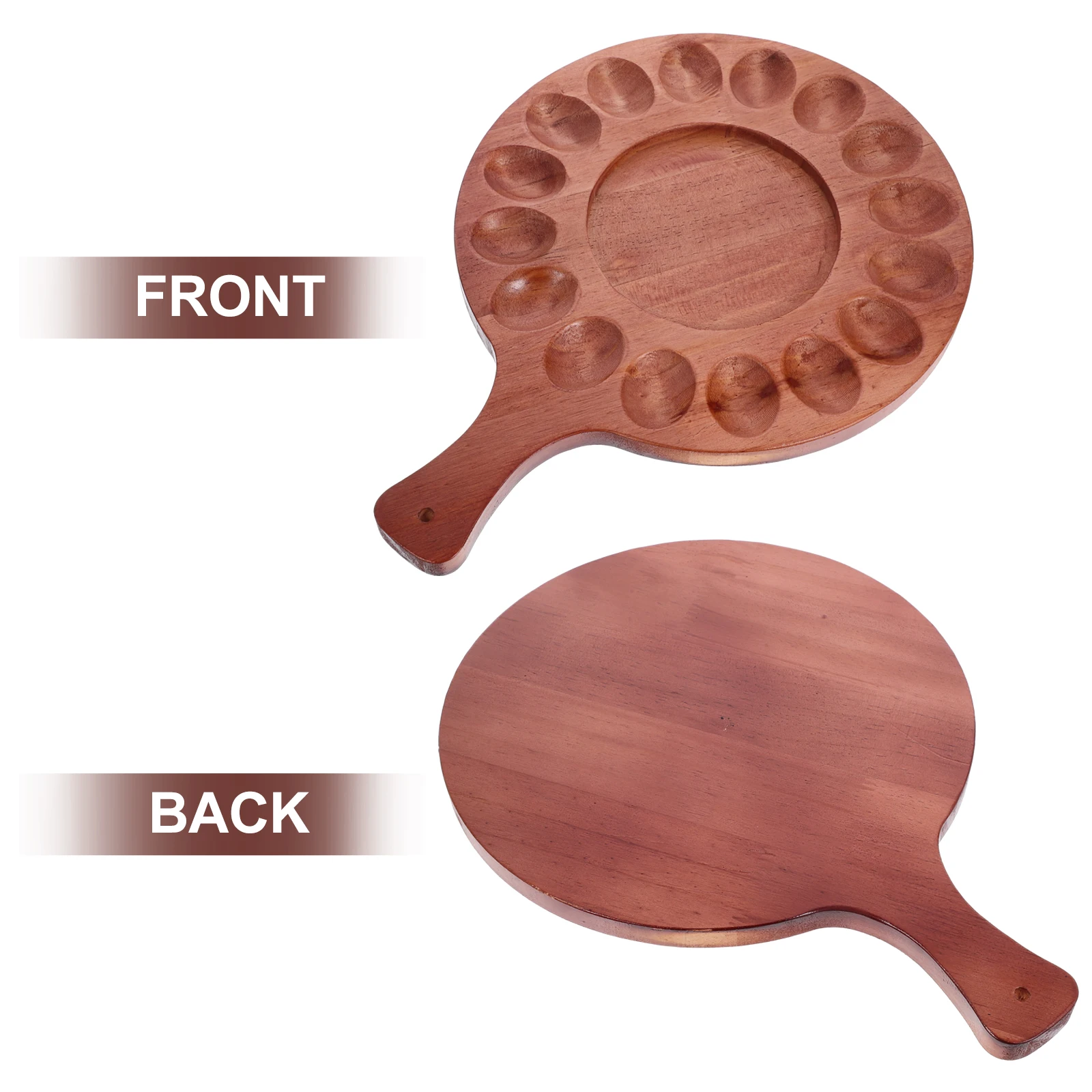 

Devil Egg Tray Wooden Divided Holder For Egg Storage Serving Platter Kitchen Home Party Appetizer Dish Easter Christmas