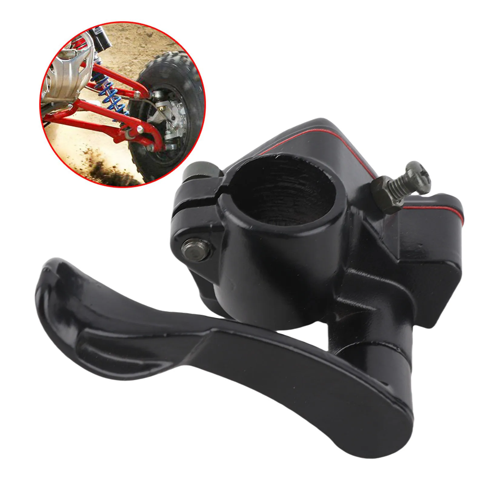 دراجة نارية ATV الإبهام خنق كابل مسرع سبائك الألومنيوم دائم غير قابل للصدأ سهلة التركيب للدراجة الترابية 22 مللي متر المقود