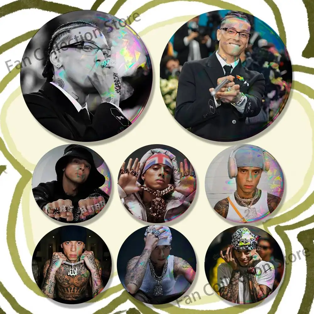Rapper C-Central Cee 22mm,32mm,42mm,58mm,75mm Round Badge Brooch for Various Clothing Backpacks Jewelry Accessories Gift