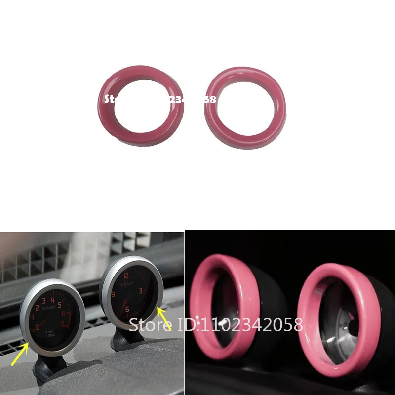 For Mercedes Smart Brabus 451 Fortwo 2009-2014 Car Instrument Meter Tachometer Ring Decoration Sticker Car Interior Accessories