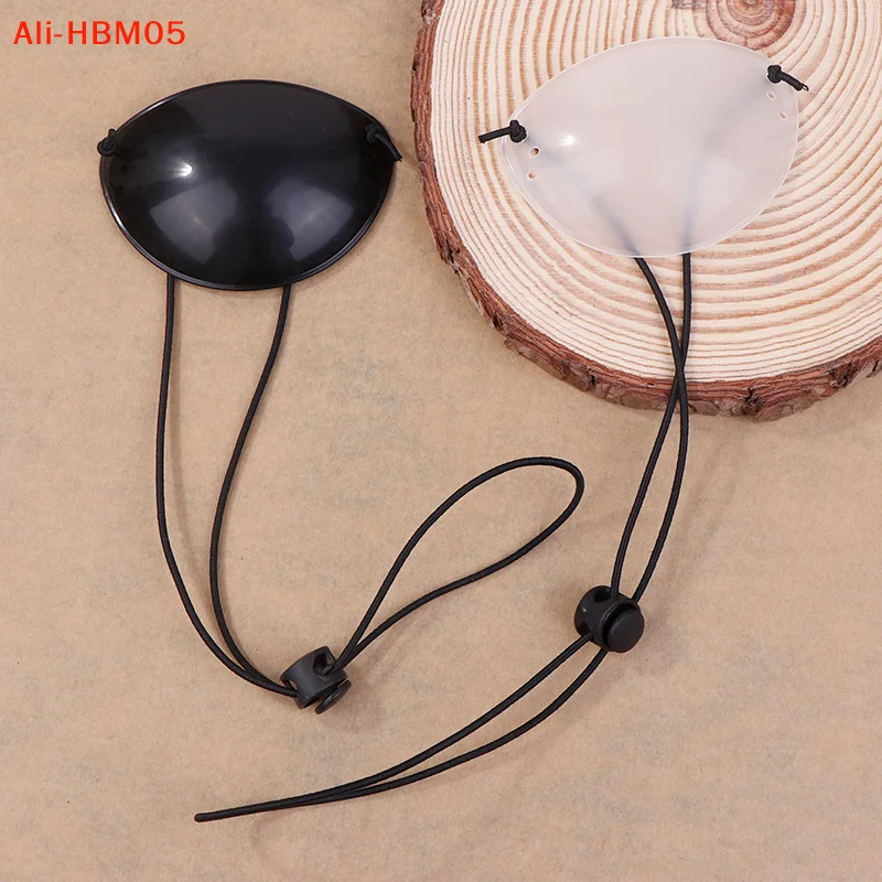 (HB05)Translucent Black Single Eye Protect Correction Children Monocular Eye Goggle Patch Amblyopia Blindfold One Eye Strabismus