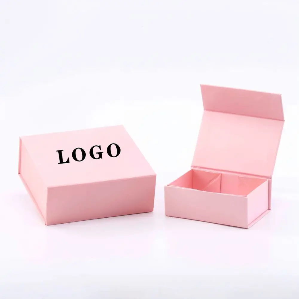 Collapsible Rigid Paper Board Gift Box Luxury Magnetic Flip Packaging For Fashion Accessories Boutique Retail Supplies