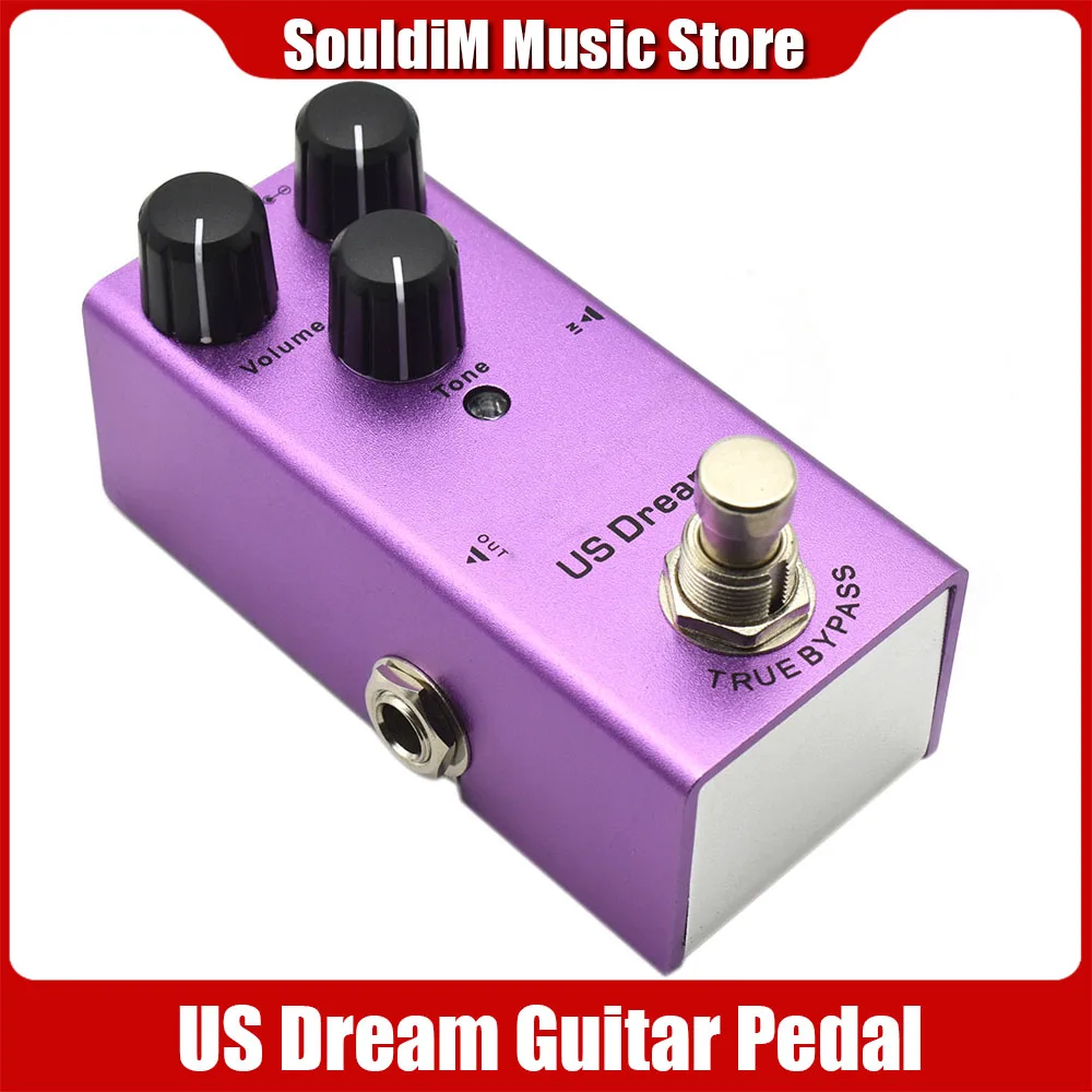 Pedal de guitarra con efecto de distorsión de EE. UU., Pedal de guitarra eléctrica con True Bypass DC 9V, accesorios de guitarra гитара