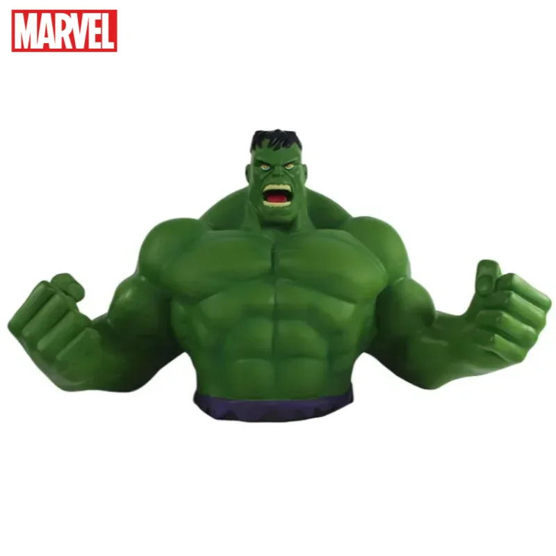 Marvel Hero Series Animation Movie Peripheral Hulk Doll Half-length Piggy Bank Creative Personalized Hand Figure Model Ornament