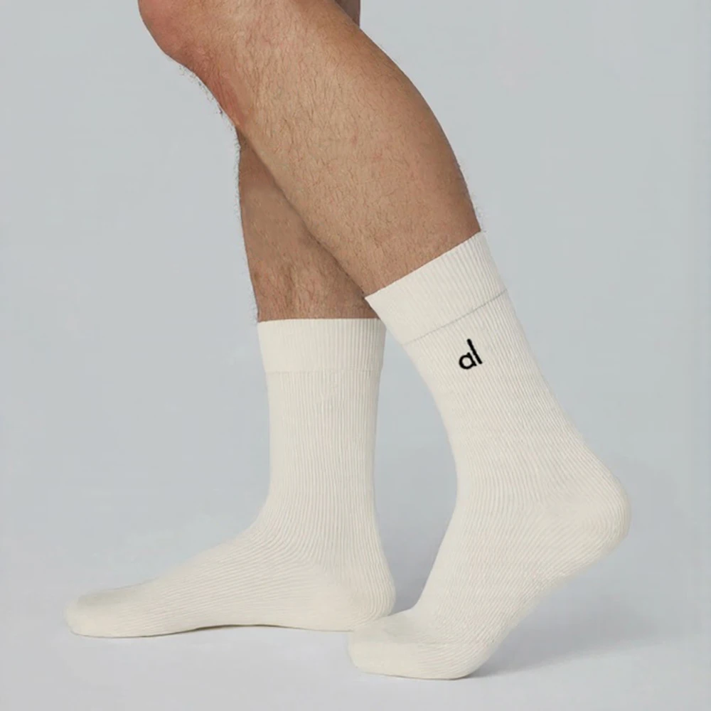 Unisex Sportsocken Baumwolle Yoga Socken Gym Outdoor Workout Weicher Komfort Retro Einfarbige Socken