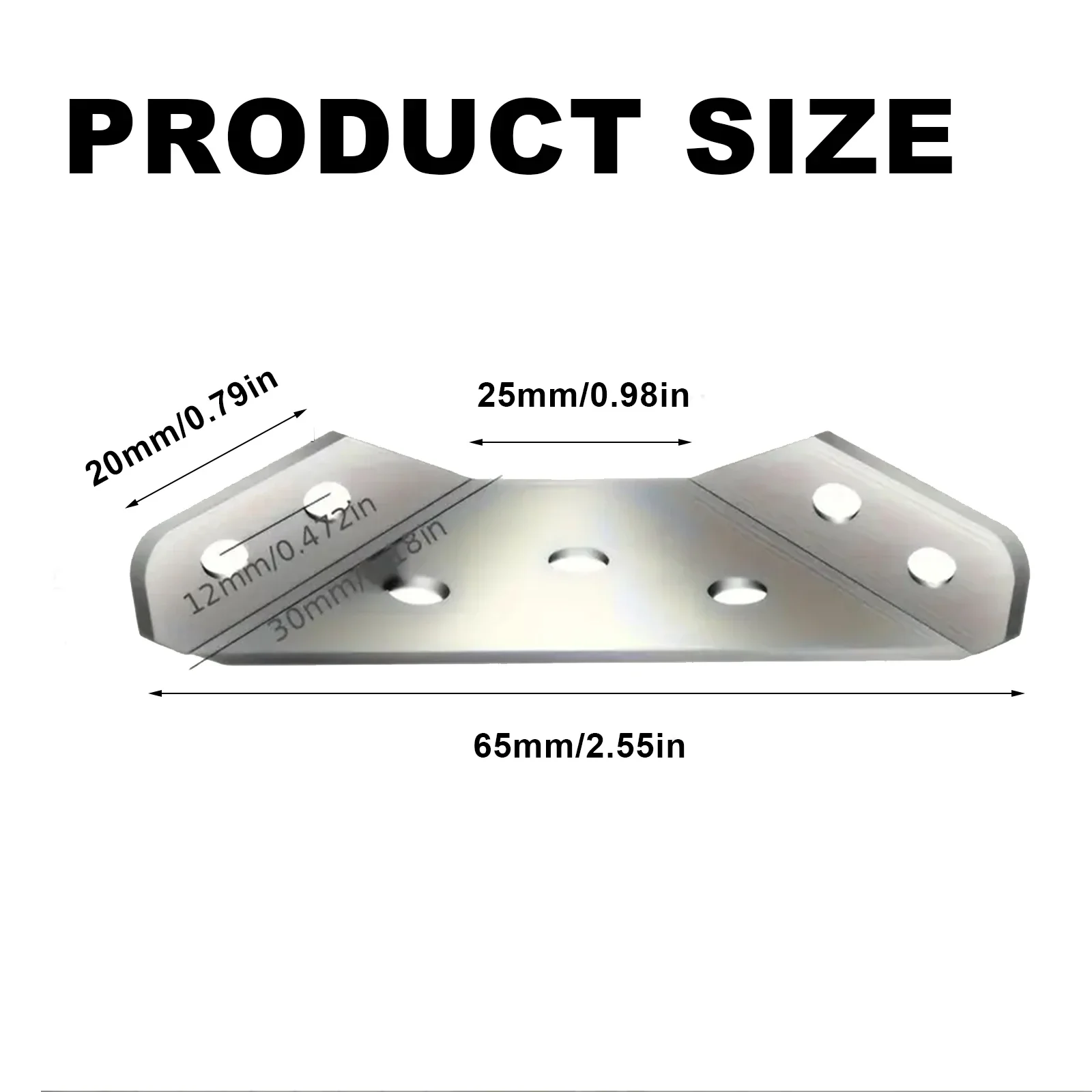 10Sets Thickened Stainless Steel Angle Code 90 Degrees Right Angle Fixed Bracket Furniture Connectors