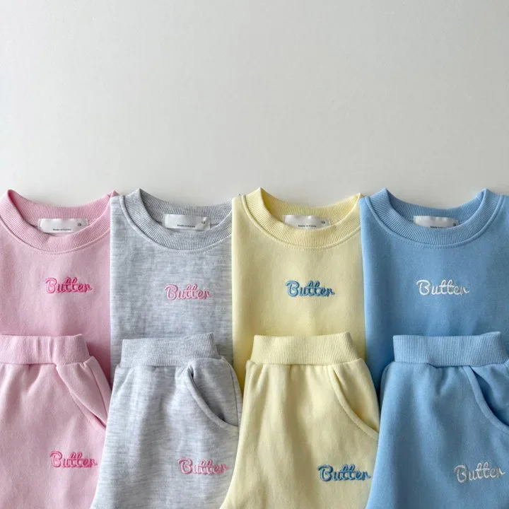 Childrens Clothing 2024 New Korean Cotton Letter Colored T-shirt for Boys and Girls Pants Cute Solid Color Set