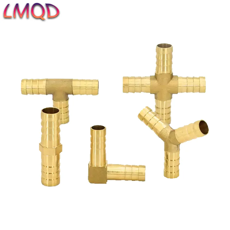 T-shaped Three-Way Copper Pagoda Joint Y-shaped Inverted L-shaped Four-Way Water Pipe Oil Pipe Gas Pipe Natural Gas Green Joint