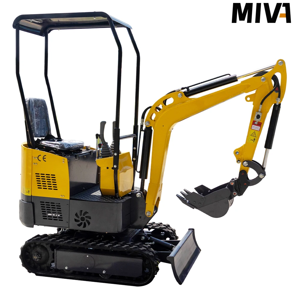 

Mini Excavator 1 Ton CE Small Digger Home Chinese 1 Ton 2 Tons EPA Farm Bagger Crawler Koparka Mini Excavator Customization