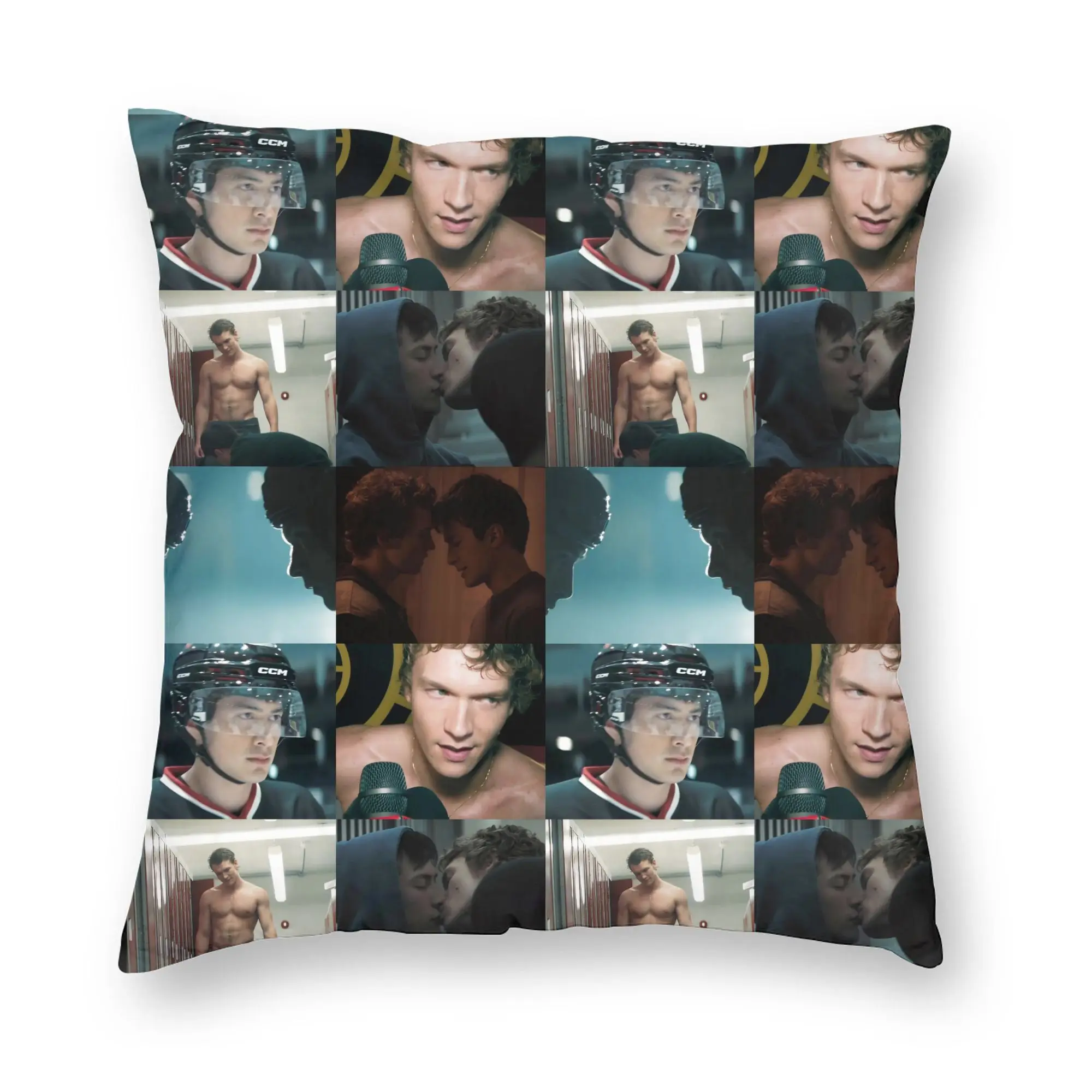 Heated Rivalry Square Pillow Cases Canadian Sports Romance Cushion Cover Awesome Polyester Decor Pillowcase for Car 18"x18"