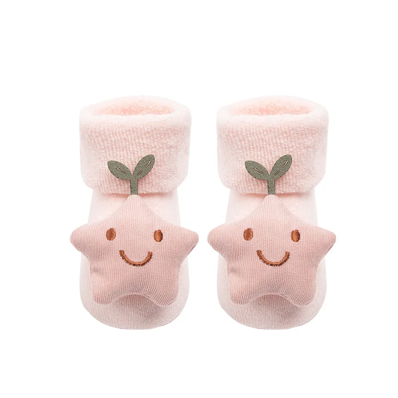1 paar Neugeborenen Baumwolle Winter Baby Mädchen Jungen Kinder Antislip Socken Infant Weihnachten Santa Claus Warme Hausschuhe Kinder Socke
