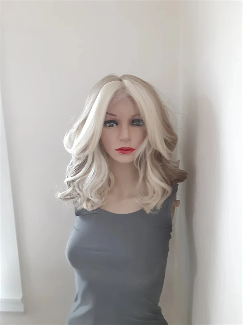 Luxury Platinum Blonde Wig 100% Human Hair 13x4/13x1 Lace Front Glueless Wig HD Lace Short Natural Wave