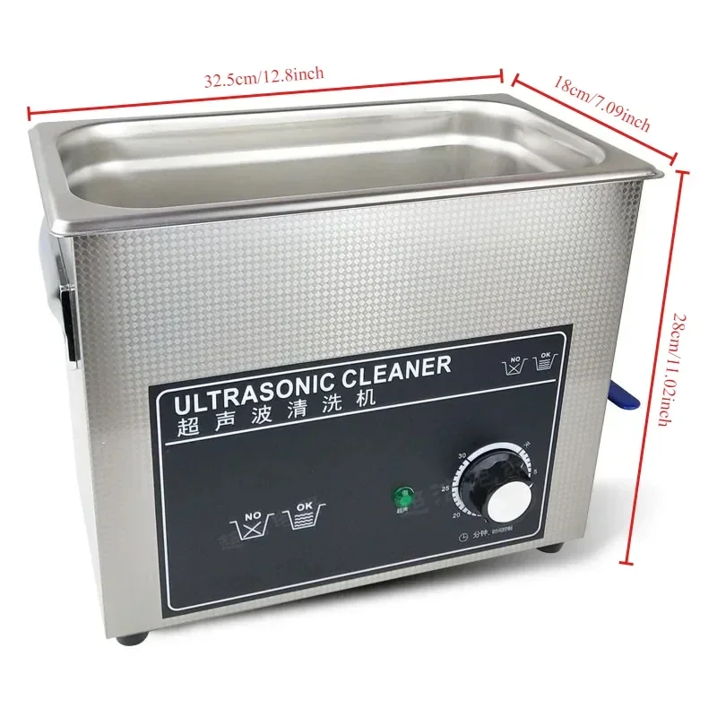 Small 6.5L Circuit Board Laboratory Medical Tools Oil Removal Rust  Waxl Ultrasonic Cleaning Machine