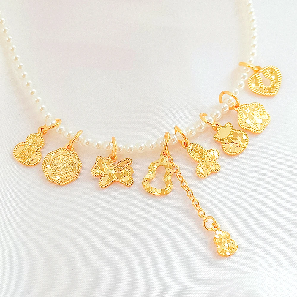 Brass Coated Gold Fragmented Ice Butterfly Gourd Cat Claw Pendant DIY Makes Fashionable Jewelry Necklace Bracelet Accessory