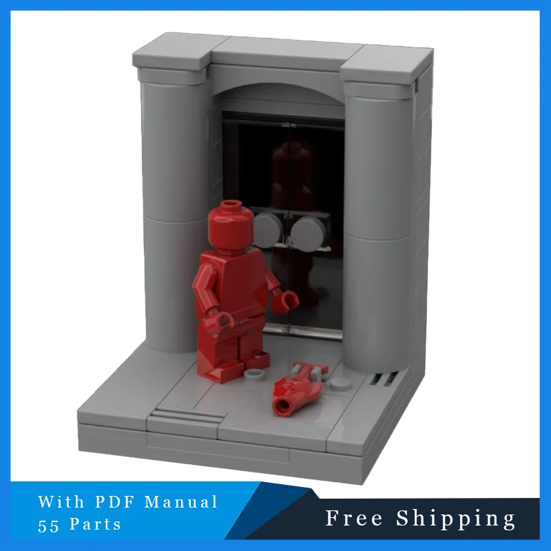 

55 шт. MOC дисплей серии популярные приключенческие сцены кирпичи модель детские развивающие творческие строительные блоки игрушки праздничные подарки