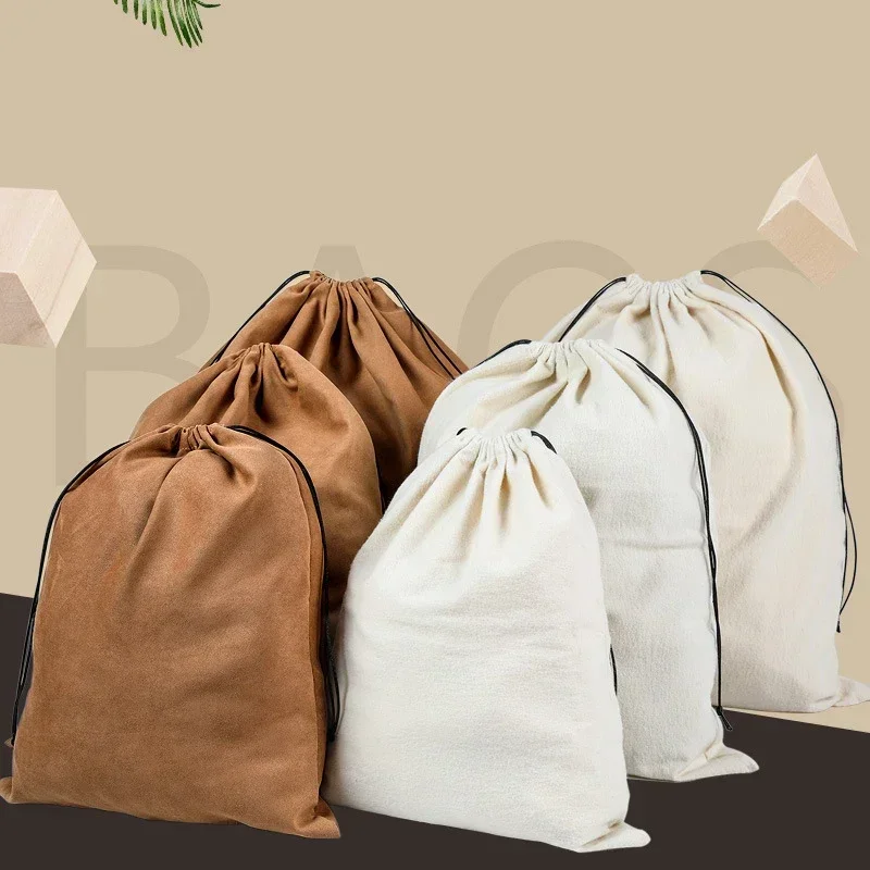 Soft Velvet Drawstring Bags Reusable Storage Pouches for Jewelry, Gifts, Cosmetics and Travel Organizer Dustproof Packaging Bag
