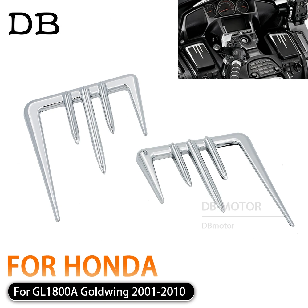 Fit Honda Goldwing GL1800 Gold Wing GL 1800 2001 -2009 Motorcycle Accessorie Chrome Glove Box Trims ABS Decorative Accents Parts