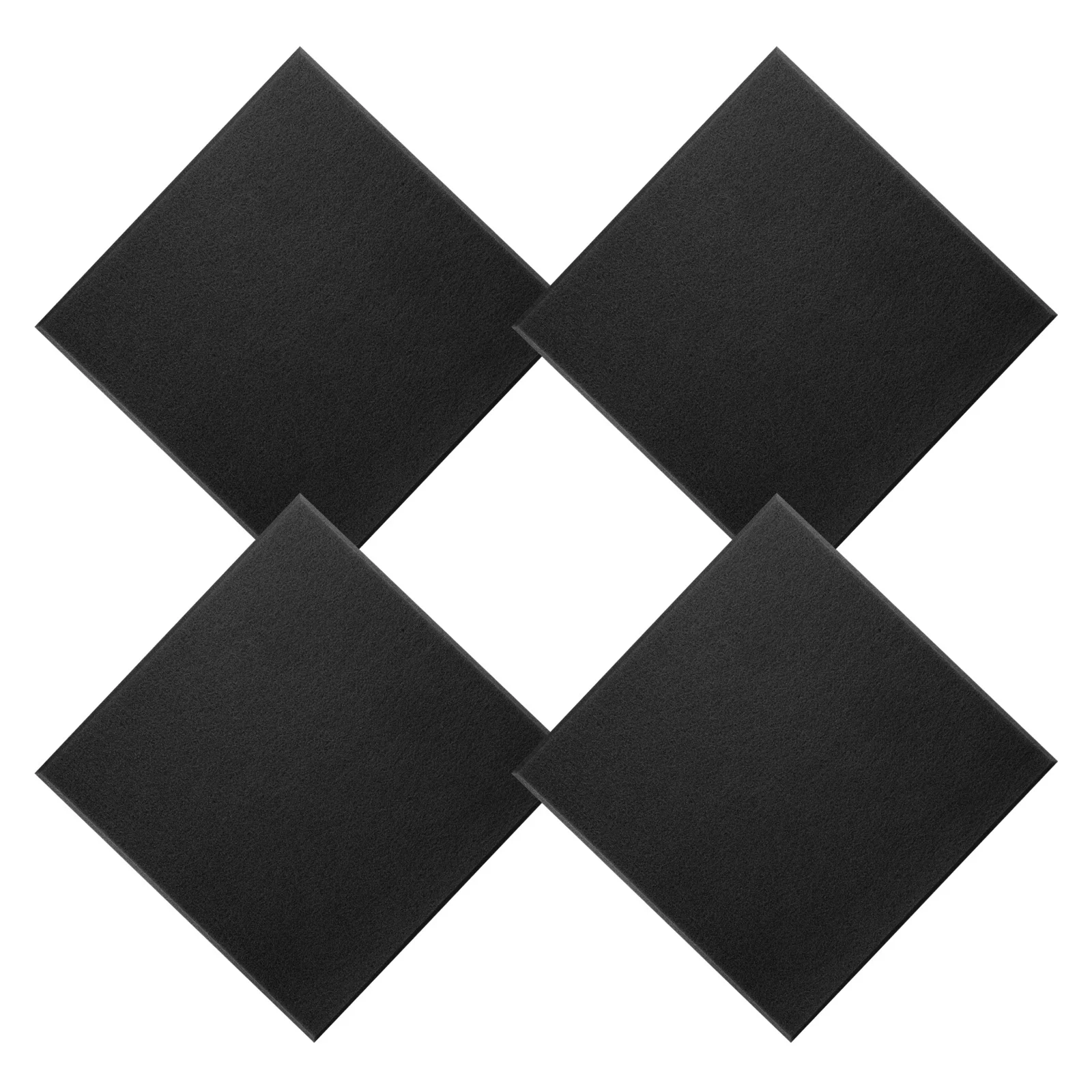 4 pçs placa de feltro macio quadrado telhas de memorando auto adesivo boletim adesivo placa de parede para o quarto escritório sala de aula telhas de parede de feltro