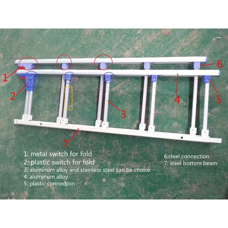 

Medical bed guide rail Nursing bed accessories Aluminum alloy stainless steel guard plate, convenient, practical and durable