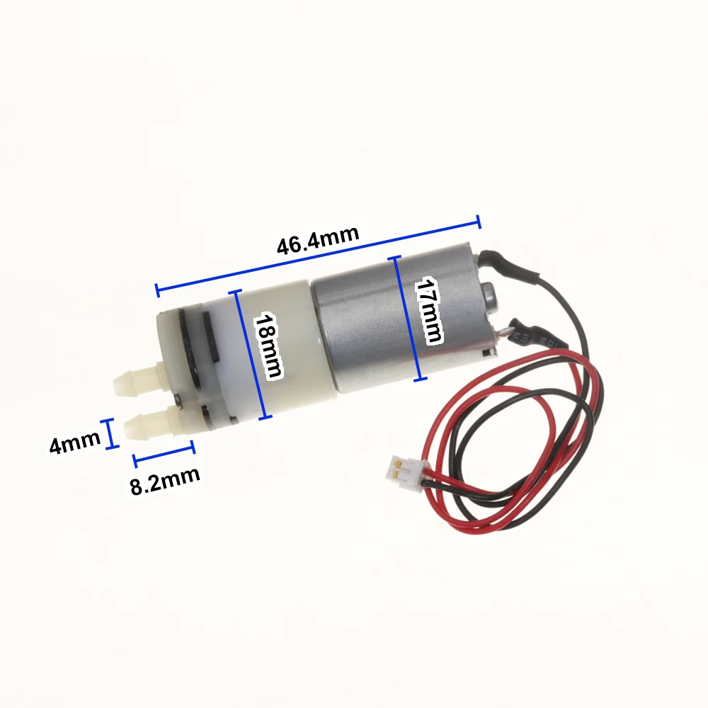 Mini 130 Water Pump DC 3.7V-6V Diaphragm Pump Small Silent Electric Self-priming Pump SC1701XPW