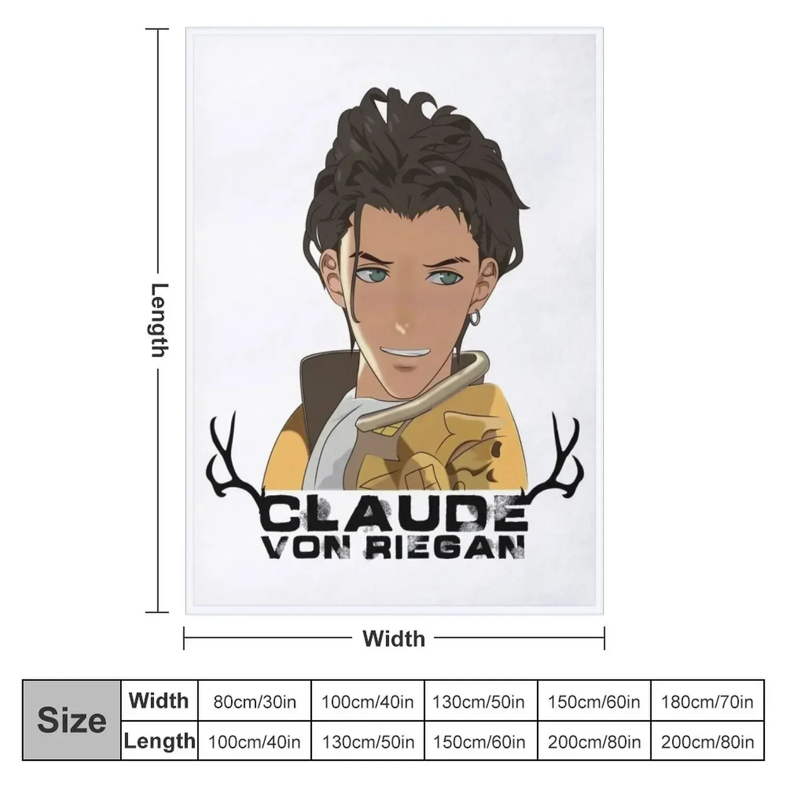 Claude Von Riegan Throw Blanket couch cozy soft plush fuzzy picnic outdoor blanket