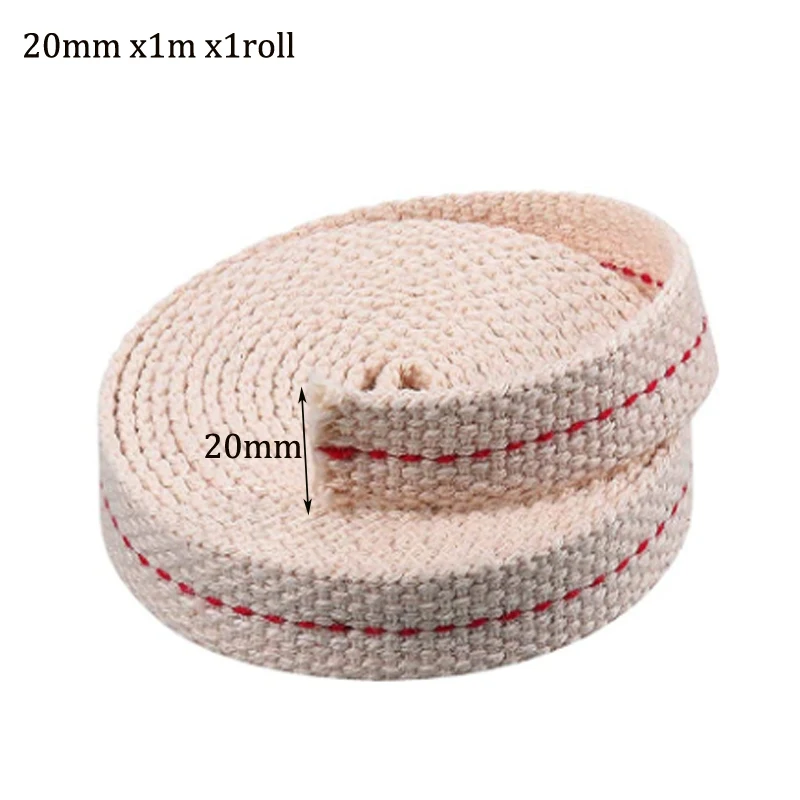 1–5 Rollen Öllampendochte, flache Öllaternen, Dochte mit Stich für Öllampen und Kerzenbrenner, 1 m (rot, 10–20 mm) – Detail 12