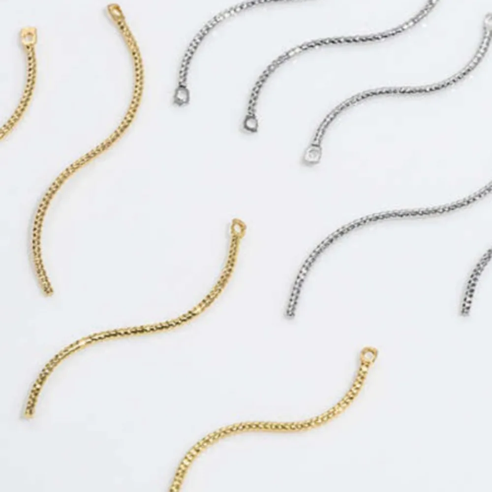 

1 шт., медные подвески, 14-каратное золото, витая палочка, одинарный и двойной слинг, S-линия, кисточка, серьги «сделай сам», ювелирный материал