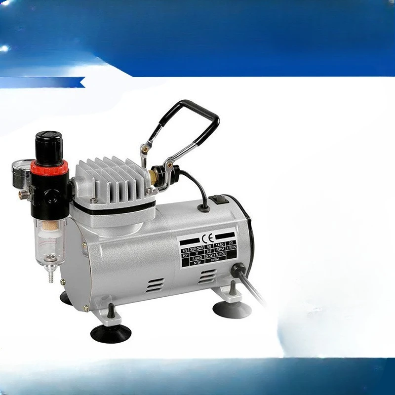 

Model coloring airbrush air pump portable oil-free mini air compressor nail art painting silent art compressor