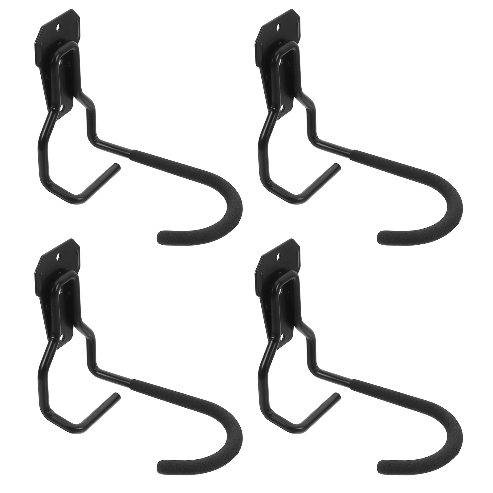 

4pcs Garage Hooks Bike Storage WallMounted HeavyDuty Iron Hanger for Tools Bicycles Spacesaving Multifunctional Durable