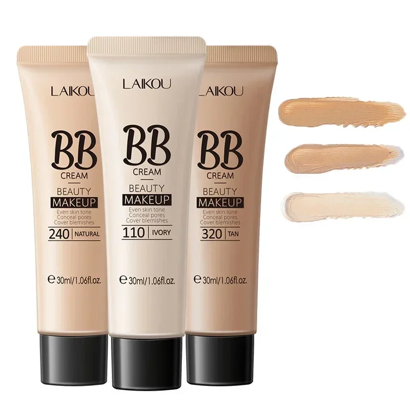 BB Cream Brighten Even Skin Tone Liquid Foundation Moisturizing Hydrating Concealer Cover Blemishes Concel Pores Makeup Base