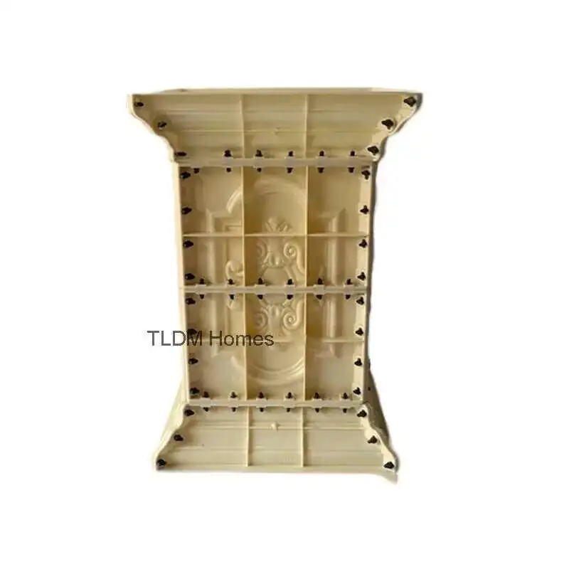 Roman Column Concrete Bonsai Mold For Garden Balcony Fence Square Column Pier Thickened ABS Plastic Flowerpot Mold Cement Mold
