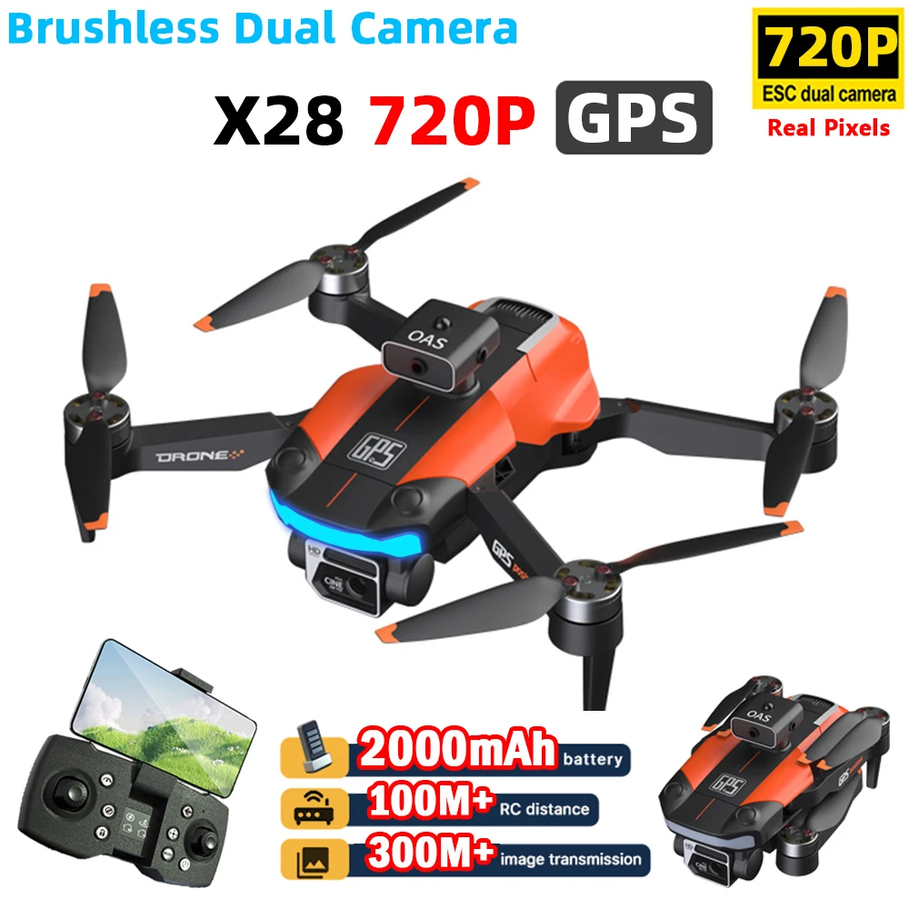 

JJRC X26 720P Dual Camera Drone Visual Obstacle Avoidance Brushless Motor GPS 5G WIFI RC Dron Professional FPV Quadcopter