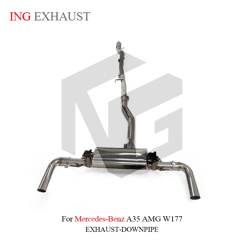 

ING Performance ss304 Remote Valve Catback Exhaust for Mercedes benz A35 AMG W177 Muffler Connect Car Accessories tools System