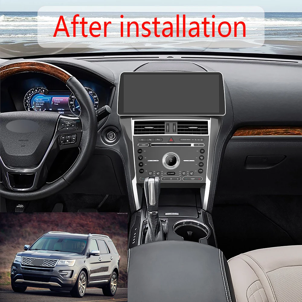 12.3 Inch Android Carplay Screen For Ford Explorer 2011-2019 SYNC Tesla Style Multimedia Player Car Radio Car GPS Navigation