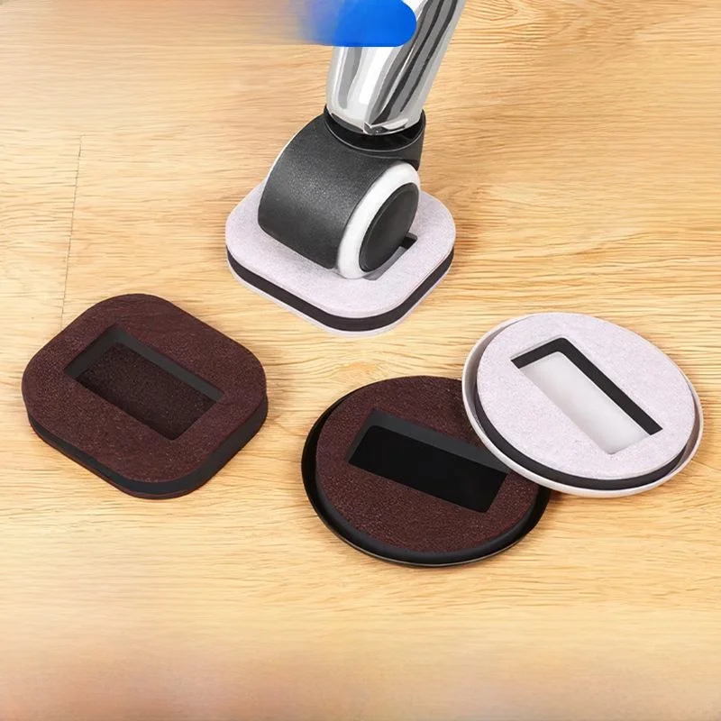 Office Chair Wheel Cover Protective Pad Universal Wheel Fixed Device Anti-slip Mat for Rotation Chair Sliding Chair Wheel